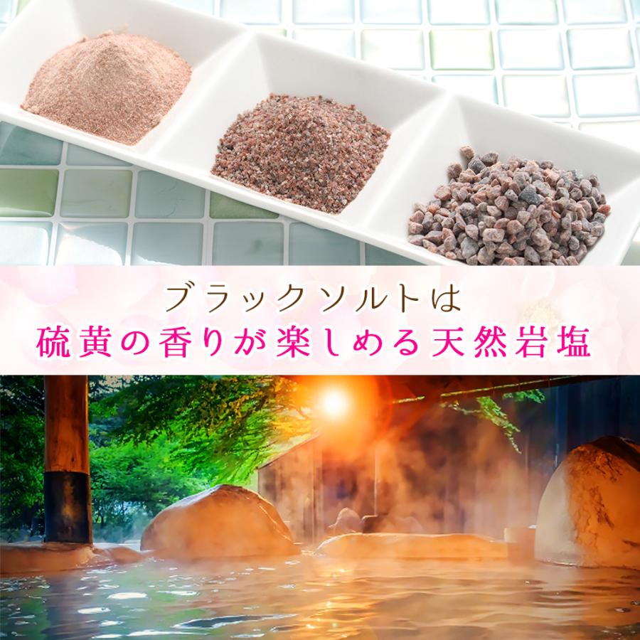 ヒマラヤ岩塩バスソルト お試しセット ブラックソルト パウダー 1kg