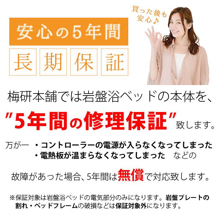 岩盤浴自宅用 岩盤浴ベッド 富士山溶岩浴プレート 12枚 新生活 5年保証付 500W 健康とリラクゼーションの専門店 梅研本舗 UMEKEN HONPO｜umekenhonpo｜09