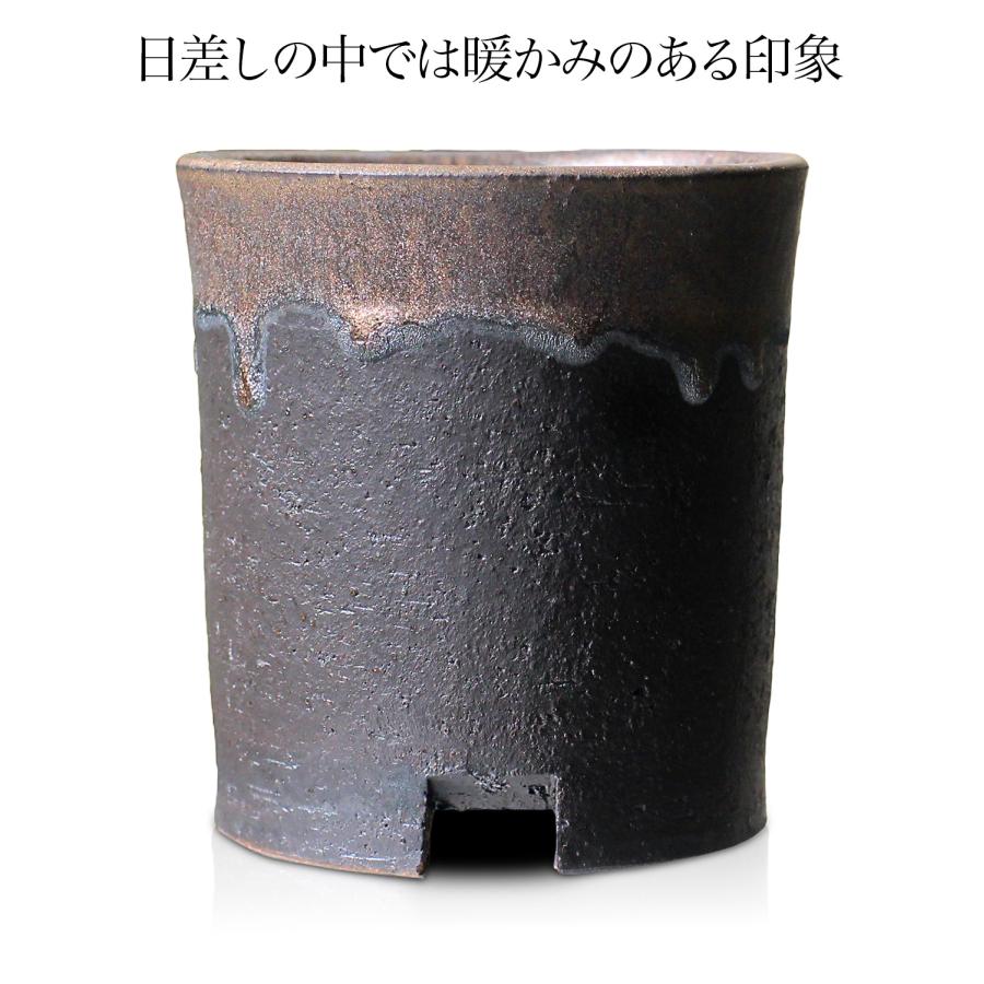 【鷲ノ巣】黒金彩　植木鉢(盆栽鉢)250919-3/4 鷲ノ巣】黒金彩 植木鉢(盆栽鉢)250919-3/4 鷲ノ巣】黒金彩