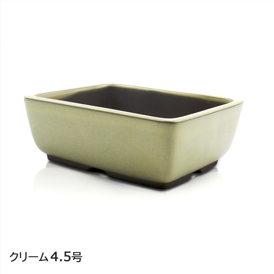 盆栽鉢 陶器 4号 ナデ角 おしゃれ 専門店 ミニ 小さい う泥 青 白 三色