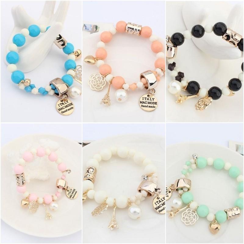 送料無料 可愛い ブレスレット 腕輪 レディース ブレス パール カメリア エッフェル塔 チャーム付き 格安 可愛い シンプル 11 うめ吉堂 通販 Yahoo ショッピング