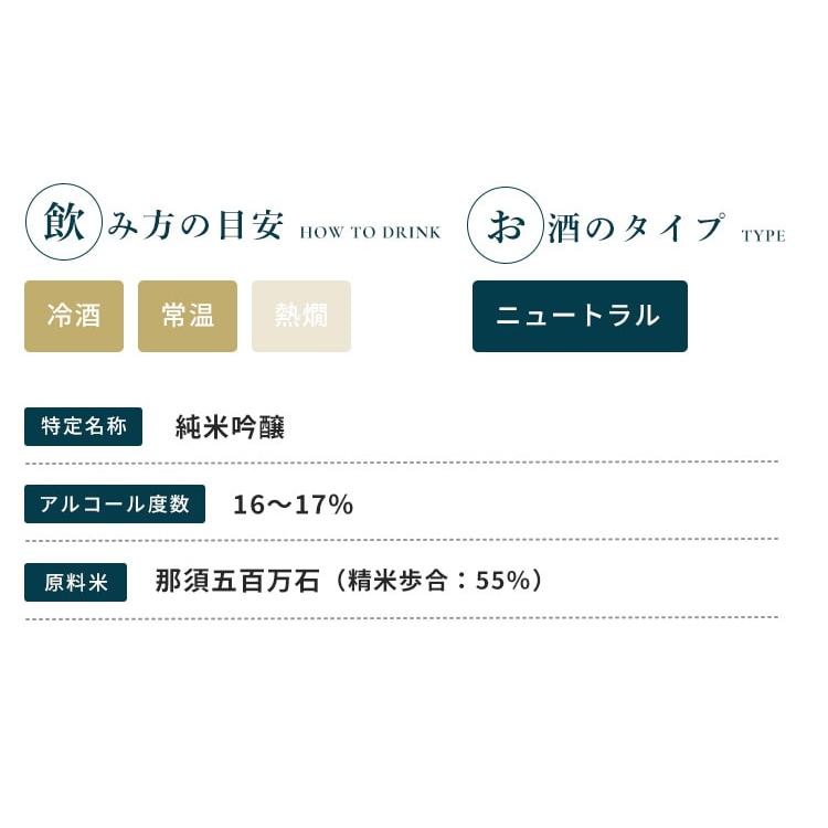 大那 純米吟醸 那須五百万石 1800ml 菊の里酒造／栃木県 日本酒 クール便推奨｜umeshu｜05