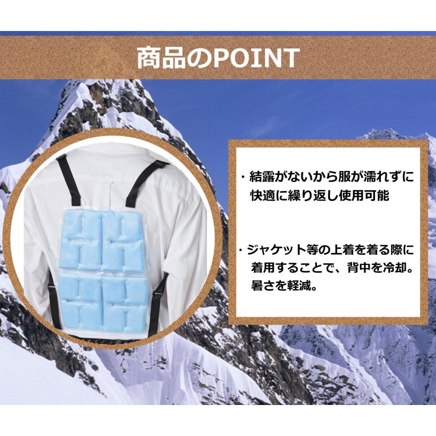 背中 冷感 クールベスト 冷却 ひんやり 冷却ベスト 暑さ対策 28℃以下で