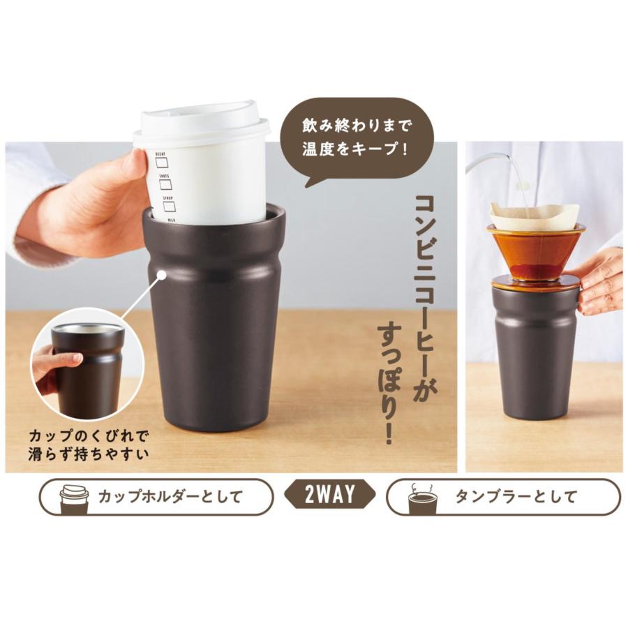 カップがそのまま入る 真空断熱タンブラー 480ml ステンレス製 食洗機