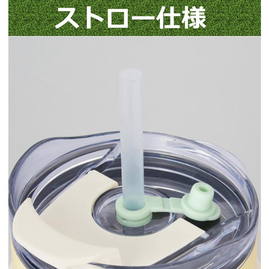 取っ手付き タンブラー 持ち手付きタンブラー ストロー付き 真空二重