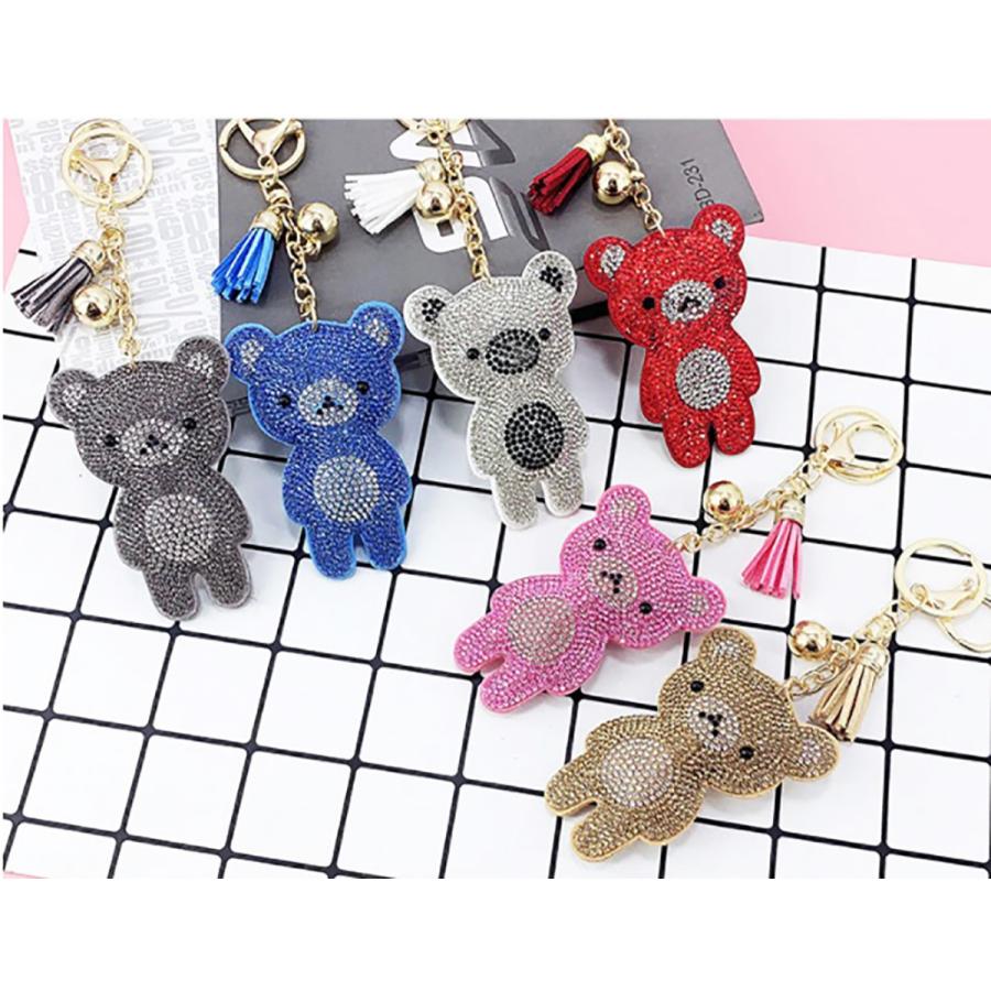 キーホルダー 人気 くま おしゃれ 手作り レディース 金具 バッグ チャーム 車 キーチェーン キーリング クリスタル スウェード風 かわいい 色々使える A301 生活雑貨 小物 Umikaji ウミカジ 通販 Yahoo ショッピング