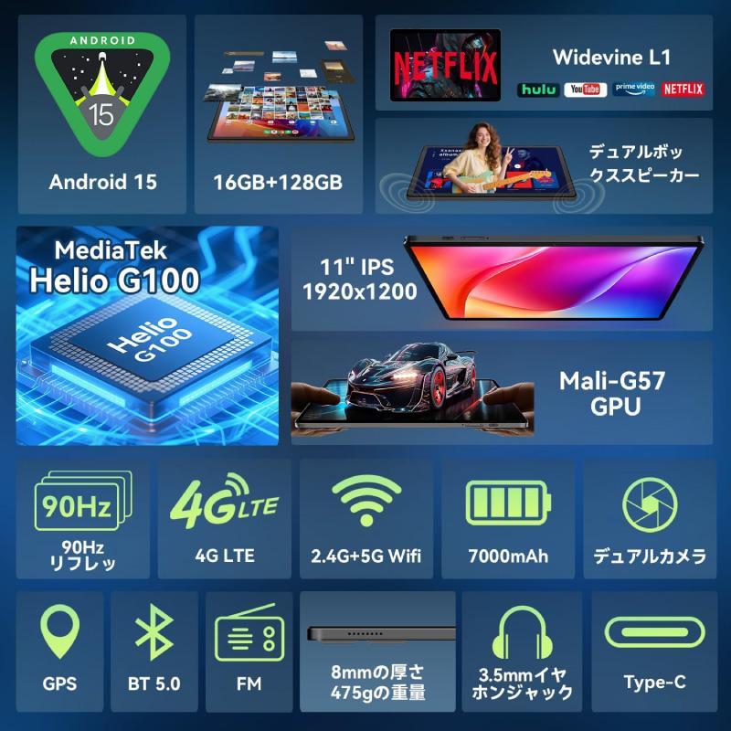 完売品‼️Android15 タブレット16GB+128GB 11インチセット 完売品‼️Android15 タブレット16GB+128GB 11インチセット 楽天
