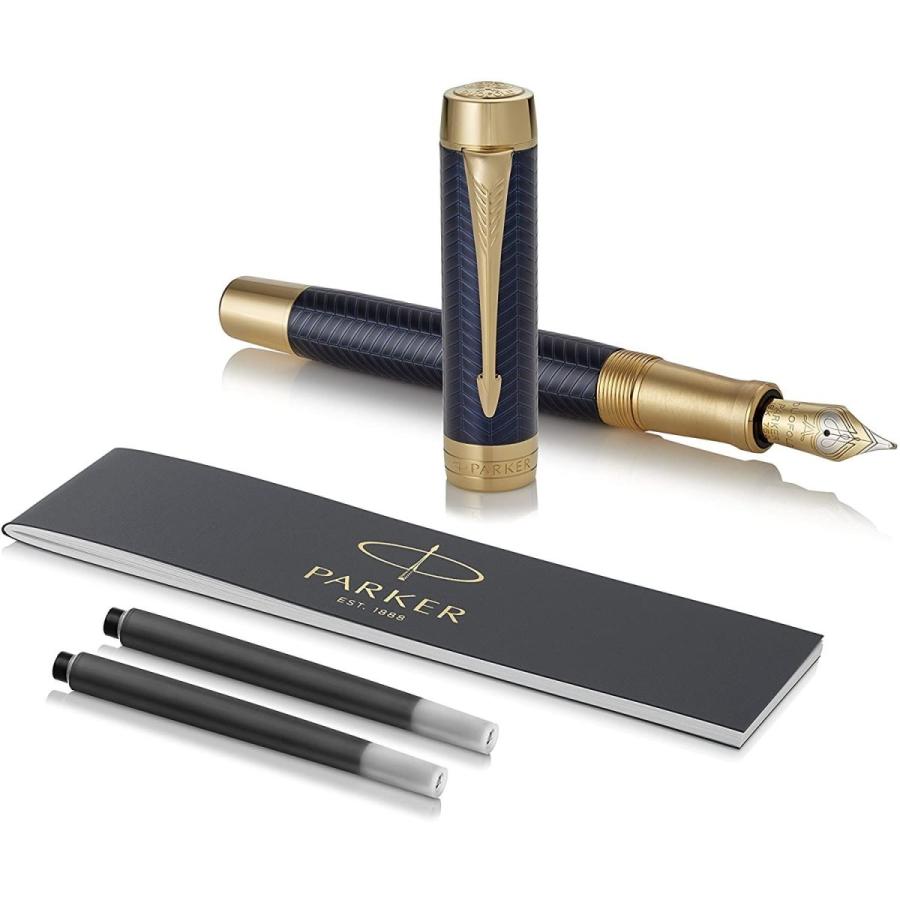 PARKER パーカー 万年筆 F 細字 デュオフォールド プレステージ