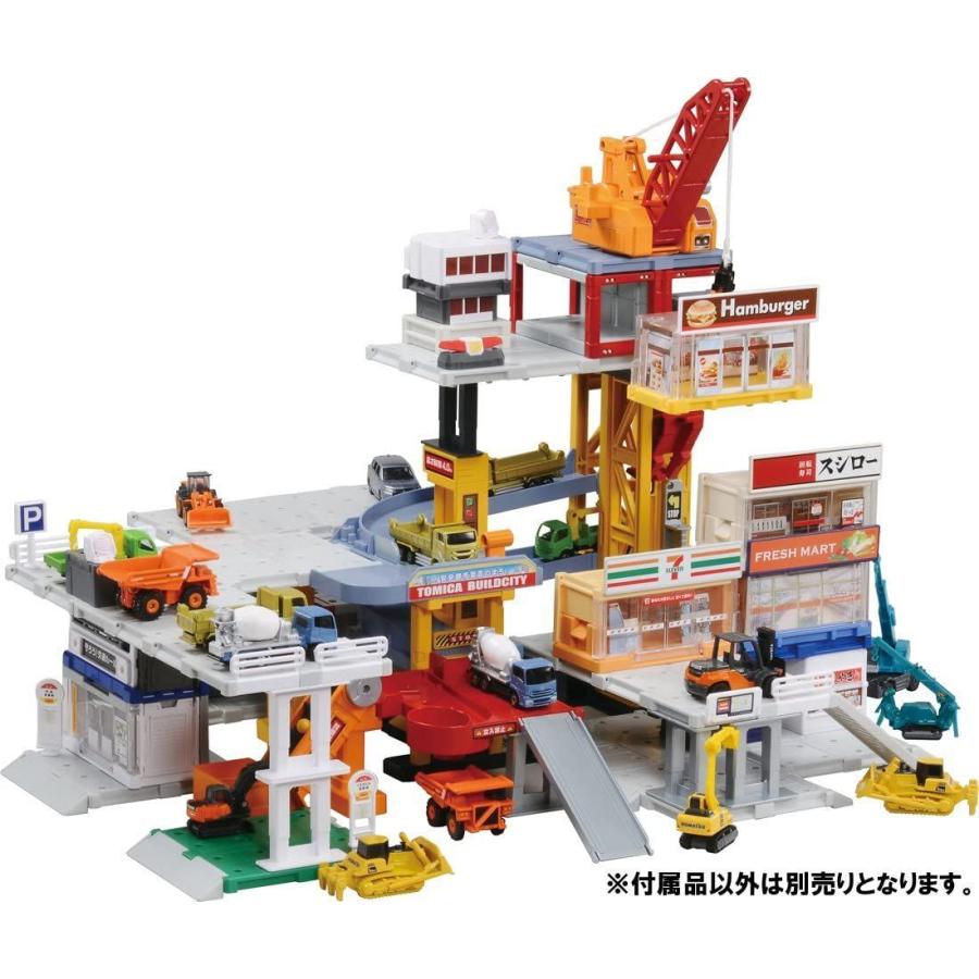 【正規販売店】 トミカ トミカタウンビルドシティ パワークレーン建設現場 【1682687860】(10611円)