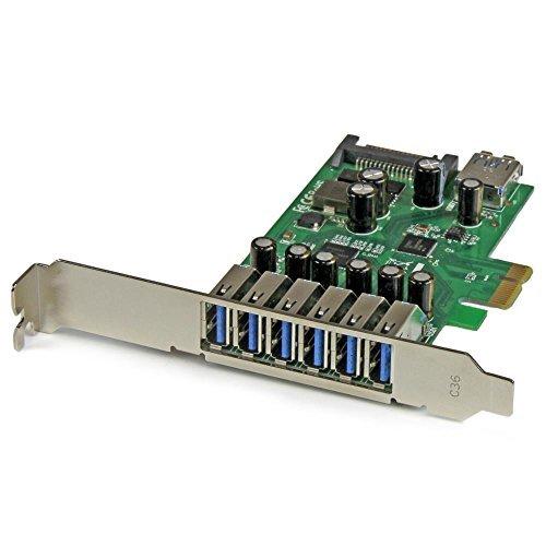StarTech.com 7ポートUSB 3.0増設PCIeカード USB 3.0拡張PCIe x1接続ボード(外部6ポート/内部1ポート) PEXUSB3S7 ロープロファ