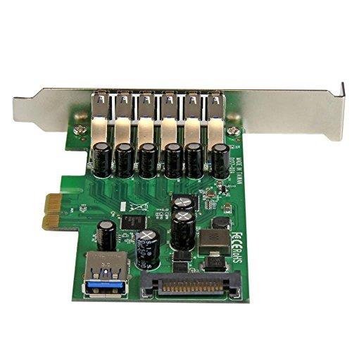 今すぐ購入激安 StarTech.com 7ポートUSB 3.0増設PCIeカード USB 3.0拡張PCIe x1接続ボード(外部6ポート/内部1ポート) PEXUSB3S7 ロープロファ