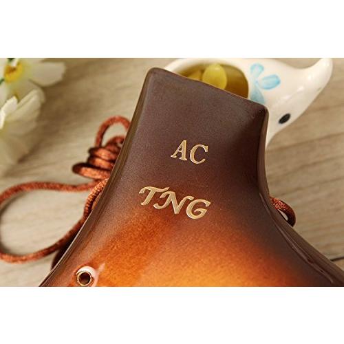 TNG オカリナ 楽器 [ ダブル/アルト/オレンジ ] ocarina TNG オカリナ 楽器 [ ダブル/アルト/オレンジ ] 高級 C調 AC