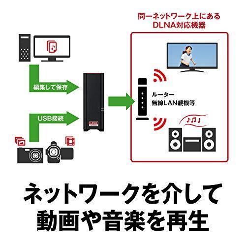 BUFFALO NAS スマホ/タブレット/PC対応 ネットワークHDD 4TB
