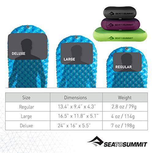 Sea to Summit Aeros プレミアム枕 デラックス パープル : うみねこ