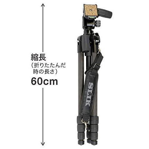 SLIK カーボン三脚 カーボンマスター 734 4段 ナットロック式 SLIK カーボン三脚 カーボンマスター 734 4段 ナットロック式
