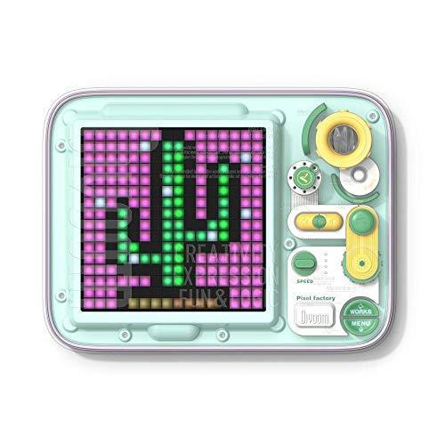 想像を超えての Divoom Pixel Factory タッチパネル式 ドット絵お絵かきボード グリーン パープル 本店は Limeshoeco Co Uk