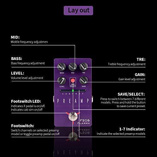 FLAMMA FS06 デジタル プリアンプ ペダル 内蔵 キャビネット