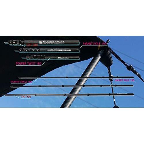 KEMEKO ケメコ テレスコカーボンスマートポール190cm 2本セット ミドル