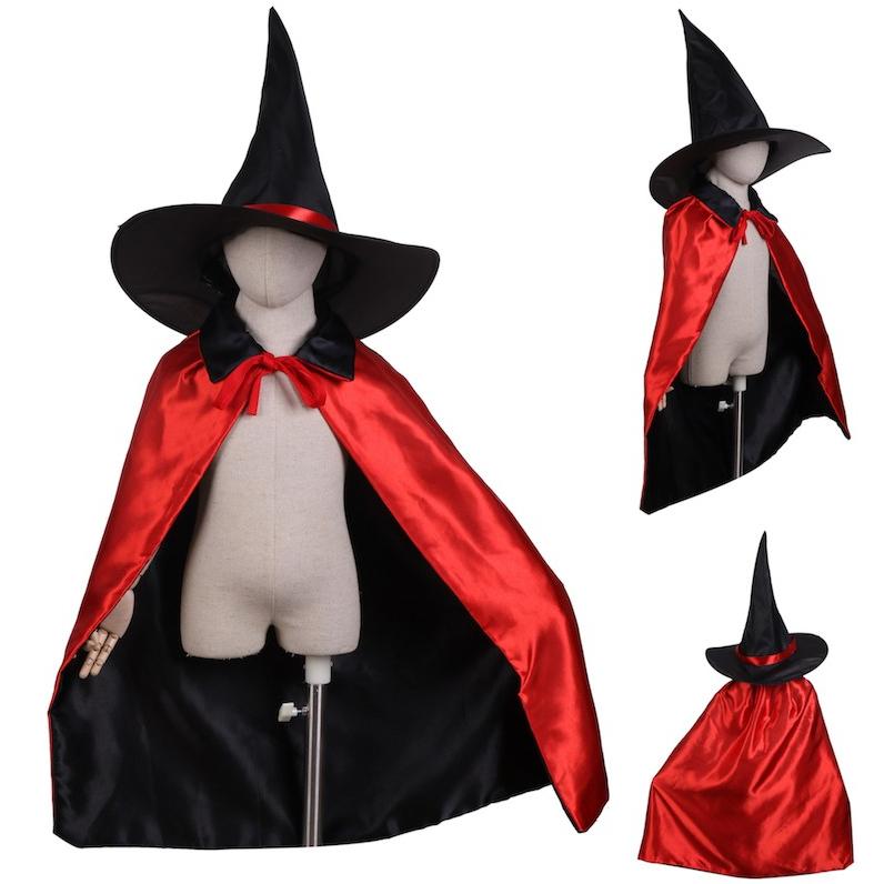ハロウィン 衣装 コスチューム コスプレ 仮装 男の子 女の子 子供 キッズ 小学生 保育園 2点set 魔法使い マント 帽子 フリーサイズ パープル レッド ブラック Pp Mnt Chld 01 Np アウトドア ホビー専門店ウミネコ 通販 Yahoo ショッピング