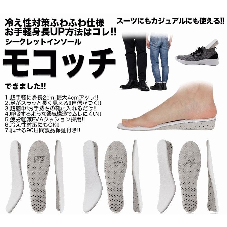 シークレット インソール 22.5～27cm 中敷き 低反発 男女兼用 3cm