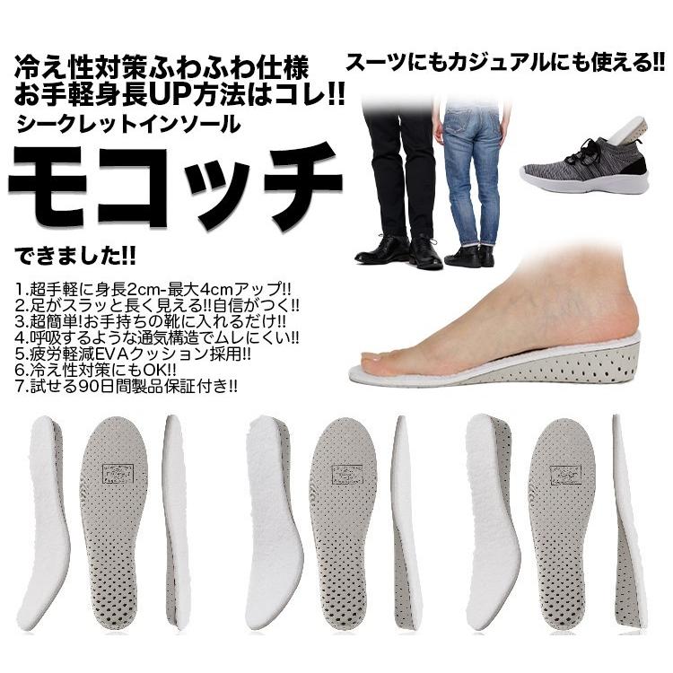 シークレットインソール 4cm up 中敷き  男女兼用