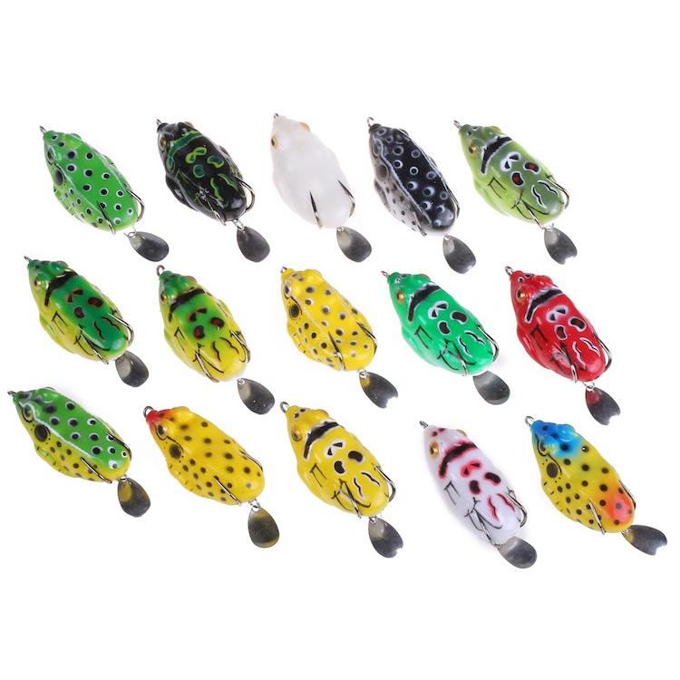 フロッグ セット 15個セット 5.6cm 10g Mサイズ ブレード フロッグ セット 15個セット 5.6cm 10g Mサイズ ブレード