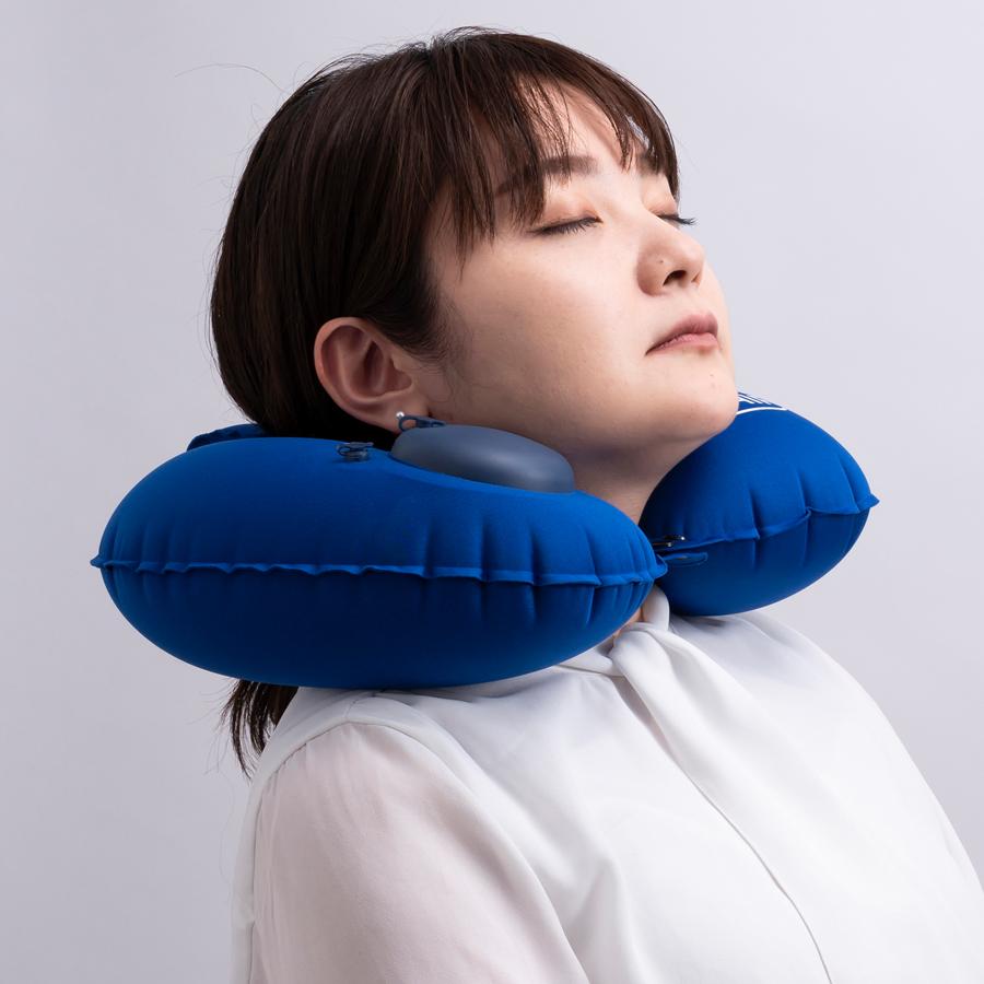 GI-AIR smart ネックピロー 全3色 押すだけで空気が入る 軽量 GI-AIR smart ネックピロー 全3色 押すだけで空気が入る 軽量