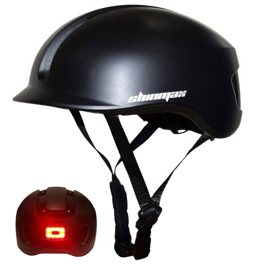 Shinmax 自転車 ヘルメット LEDライト付き 在庫処分 男女兼用 Shinmax 自転車 ヘルメット LEDライト付き 在庫処分 男女兼用