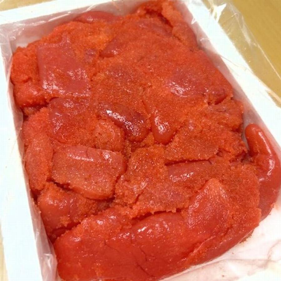 海の棚訳ありプチプチ食感・特大辛子明太子の切れ子・破れ1kg : 海産物