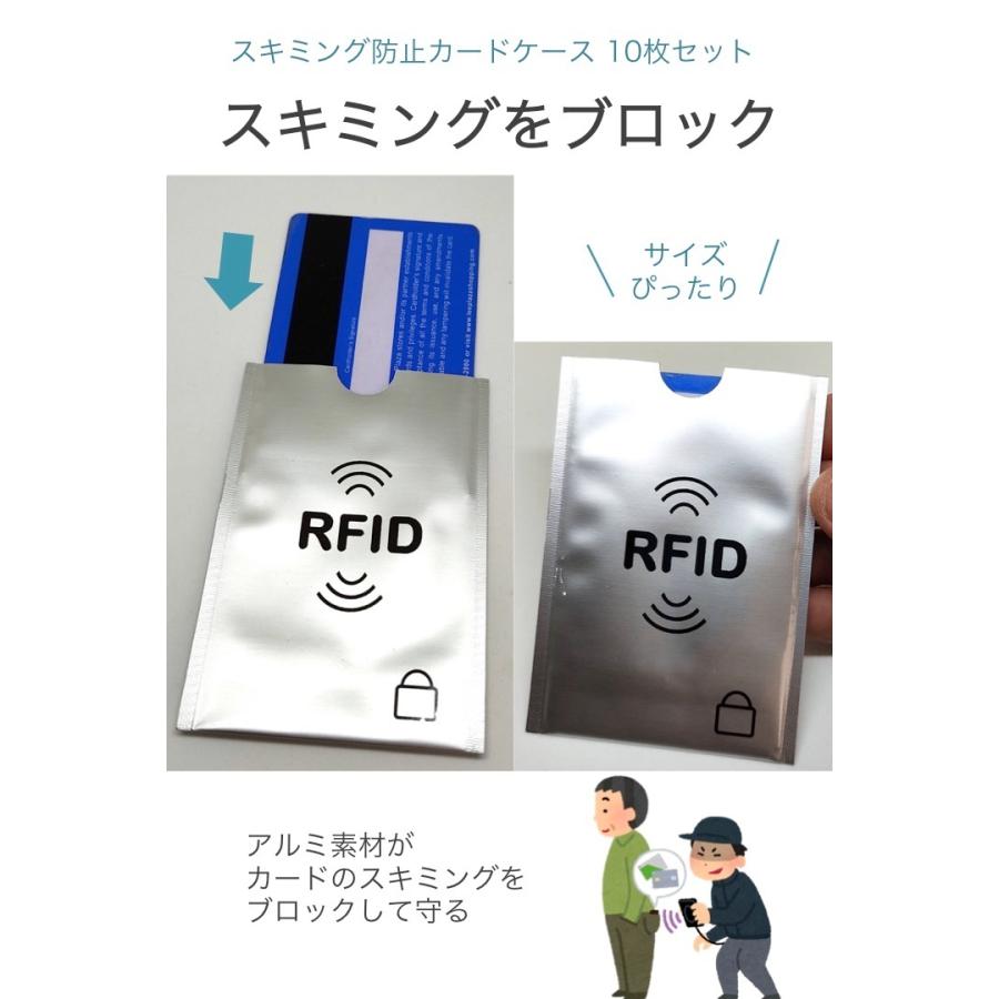 総合福袋 10枚セット RFIDスキミング防止カード非接触カード 磁気データ保護 説明書付