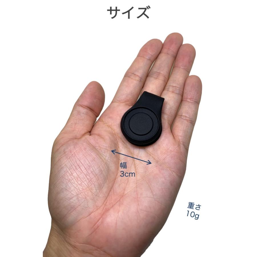 ゴルフ マーカー クリップ シリコン 黒 マグネット マーカークリップ