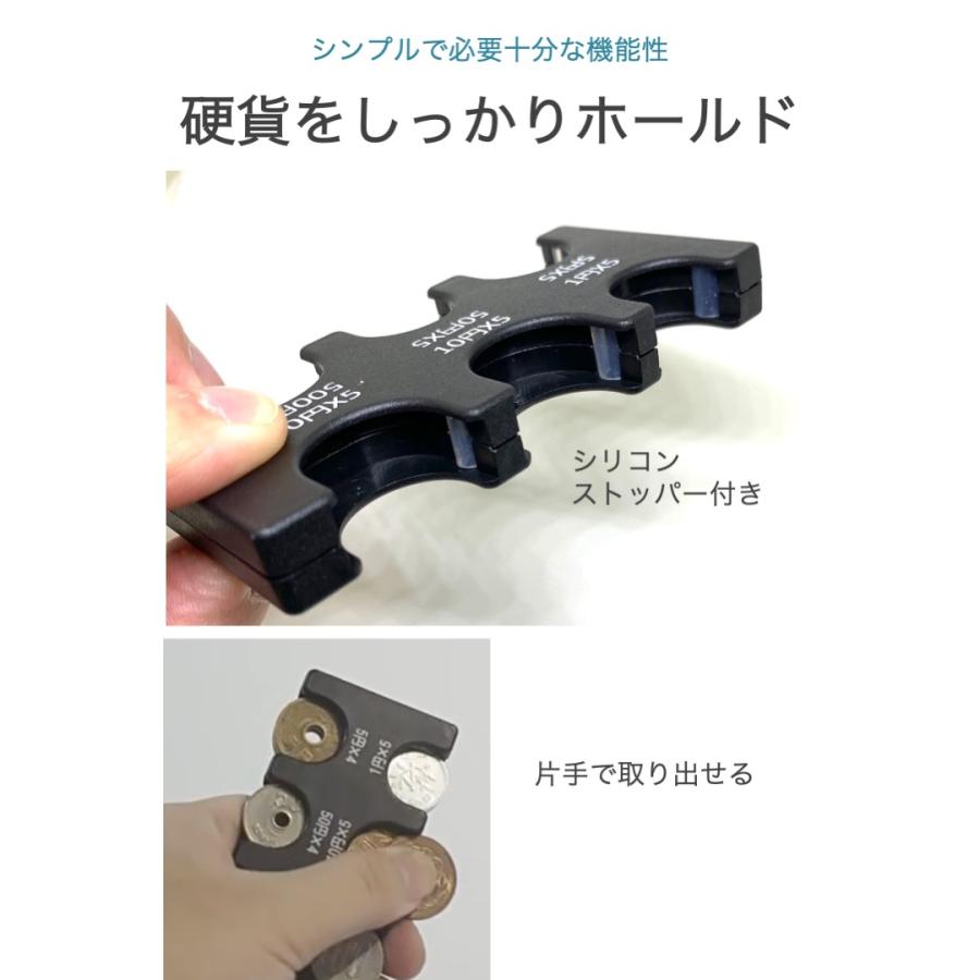 コインホルダー 小銭入れ 6種類 硬貨 携帯 コインケース 片手 スリム コイン収納 財布 分類 軽量 コンパクト 管理 小銭ホルダー ホールド  お釣り すっきり : 便利雑貨ショップumiwo - 通販 - Yahoo!ショッピング