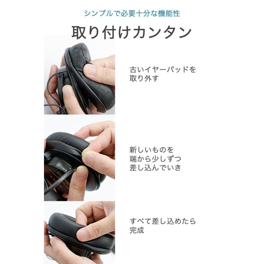 SONY 互換 交換用 ヘッドホン イヤーパッド MDR-CD900ST MDR-7506 MDR