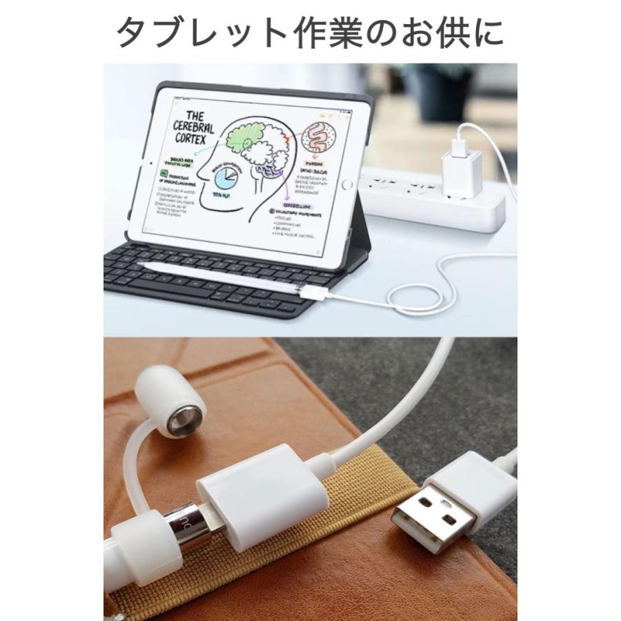 互換品 Apple Pencil 充電ケーブル 長さ1m 第1世代 Lightning端子