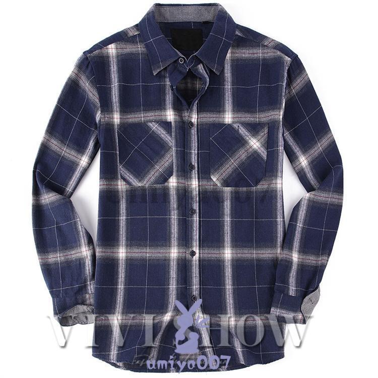 メンズ 長袖シャツ ブルー チェック柄 紳士服 黒シャツ 長袖 メンズ 長袖シャツ ブルー チェック柄 紳士服 黒シャツ 長袖