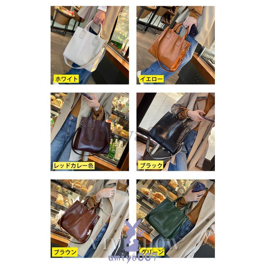 トートバッグ レディース ショルダーバッグ ハンドバッグ 2way シンプル A4 本革 レザー かばん 通勤通学 鞄の画像