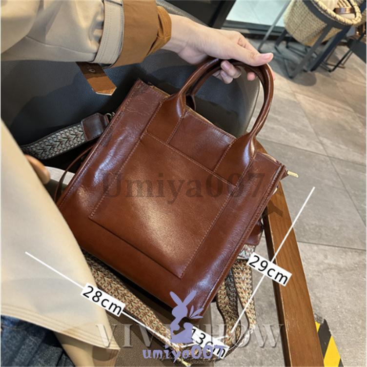トートバッグ レディース ショルダーバッグ ハンドバッグ 2way シンプル A4 本革 レザー かばん 通勤通学 鞄の画像