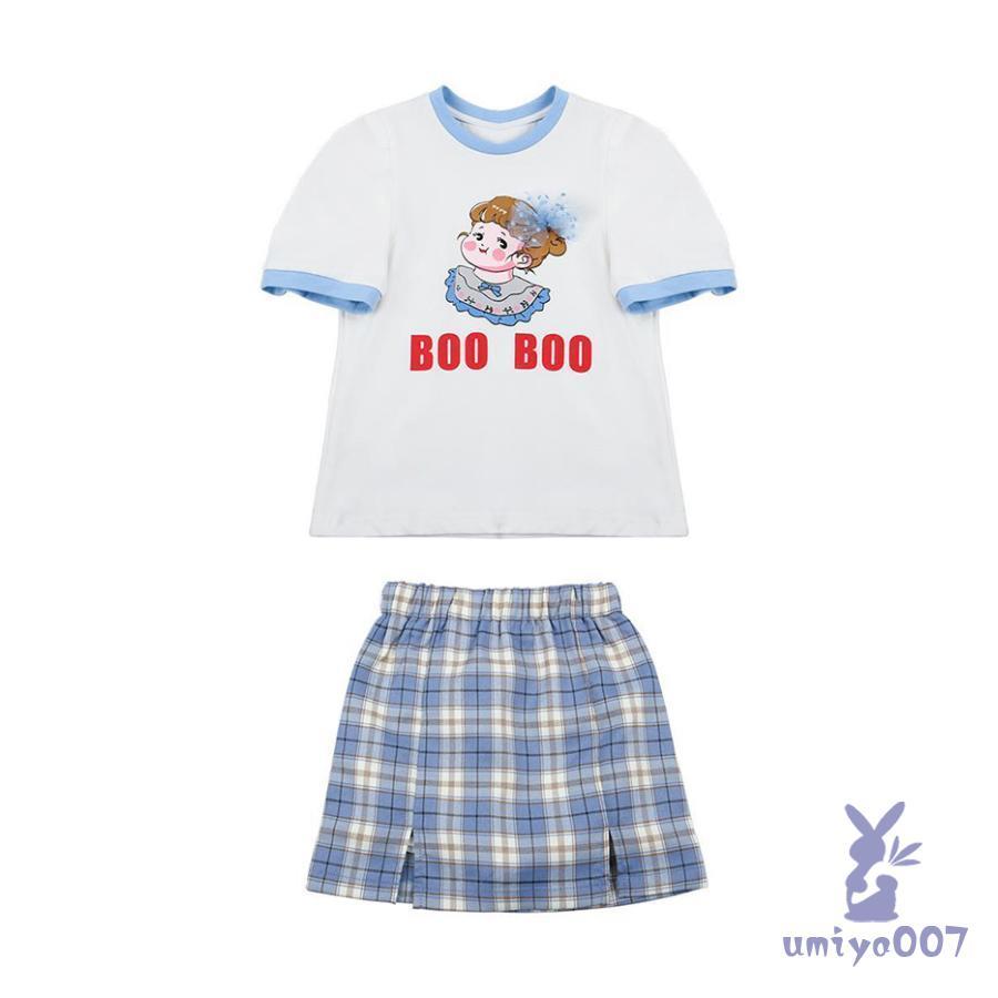 2点セット 韓国子供服 セットアップ 夏 女の子 Tシャツ スカート キッズ スカート 半袖 夏服 110 120 130 140 150cm カジュアル 普段着 通学着 子ども服｜umiya007｜06