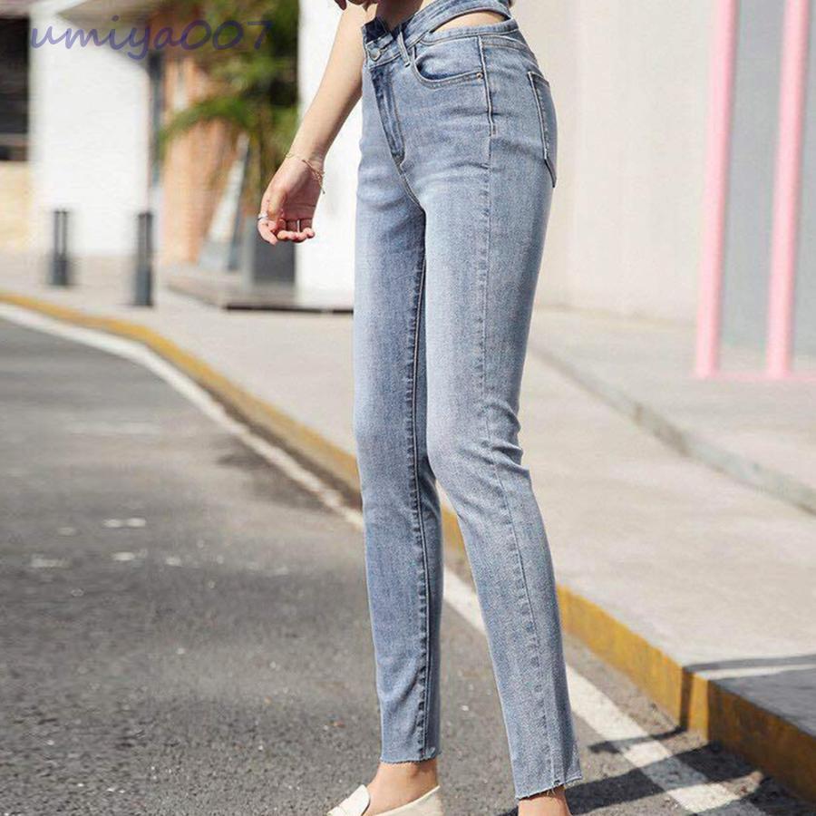 スキニーデニム レディース クラッシュ デニムパンツ カットオフ スキニーデニム レディース クラッシュ デニムパンツ カットオフ