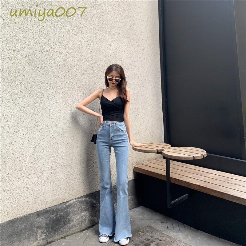 フレアデニムパンツ レディース ロング丈 ブーツカット スキニー フレアデニムパンツ レディース ロング丈 ブーツカット スキニー