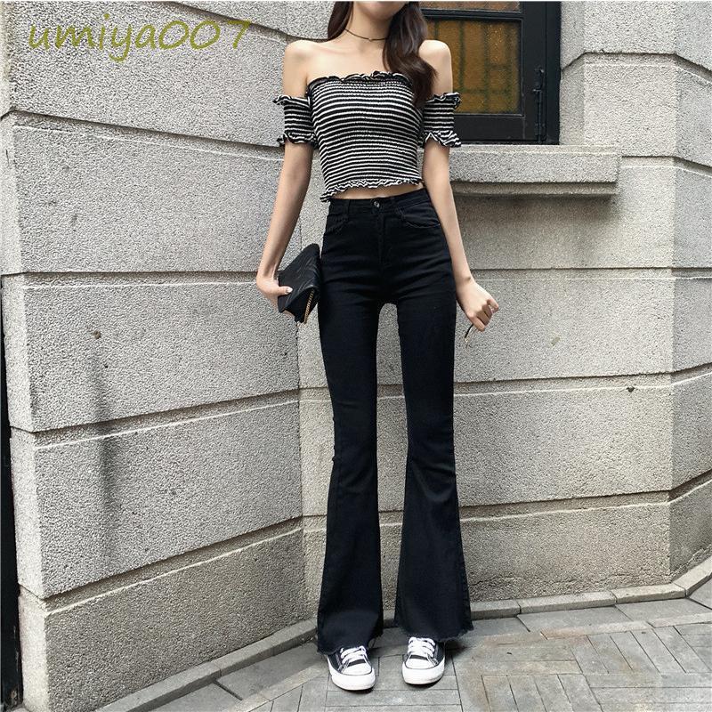 フレアデニムパンツ レディース ロング丈 ブーツカット スキニー フレアデニムパンツ レディース ロング丈 ブーツカット スキニー
