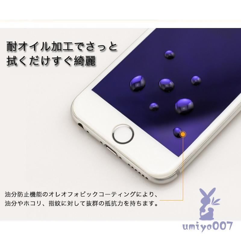 iPhone6s Plus / 6 Plus / 6s / 6 ガラスフィルム ブルーライトカット 日本旭硝子製素材 9H硬度 耐衝撃 マット 指紋防止 透明ケース同梱｜umiya007｜10