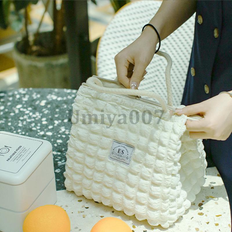 保冷保温お弁当バック　ファスナータイプ ランチバッグ 保冷保温 ファスナー付き お弁当袋 おしゃれ トート