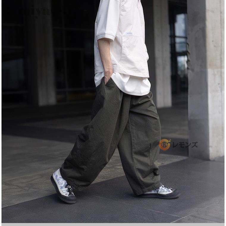ワイドパンツ メンズ サルエルパンツ 袴パンツ バルーンパンツ