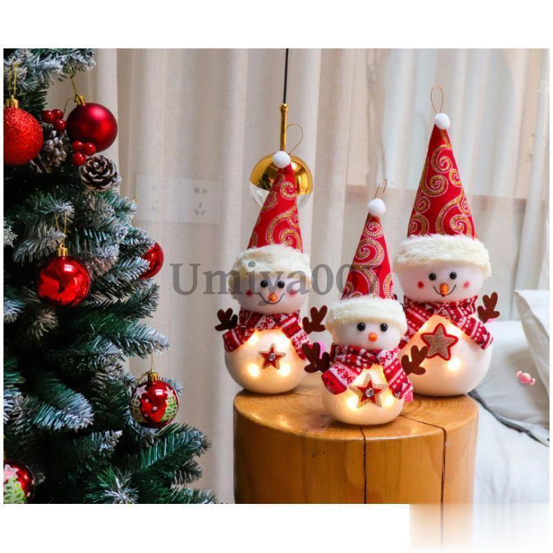 クリスマス ぬいぐるみ 雪だるま  新作 クリスマス用品 ギフト LED かわいい 飾り おしゃれ クリスマスプレゼント｜umiya007｜08