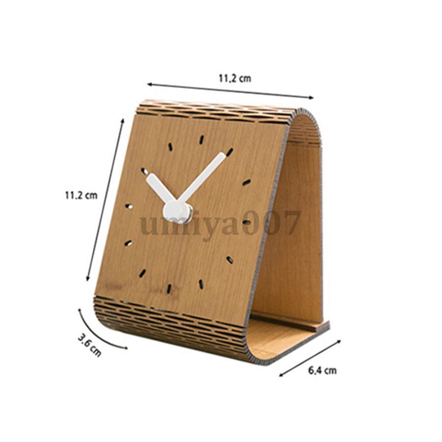 置き時計 おしゃれ デジタル 置き時計 木目調 時計 卓上 ギフト シンプル 置時計 木目 レトロ プレゼント｜umiya007｜03