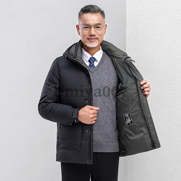 ダウンジャケット ダウンコート アウター コート ジャケット 90%ダウン あたたか 40代 50代 60代 メンズ ファッションの画像