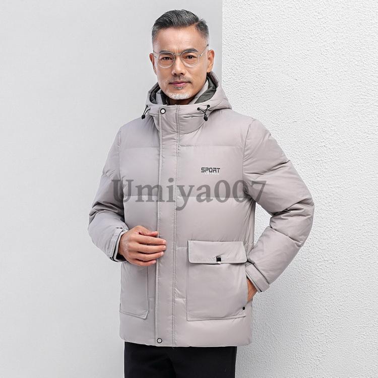 ダウンジャケット ダウンコート アウター コート ジャケット 90%ダウン あたたか 40代 50代 60代 メンズ ファッションの画像