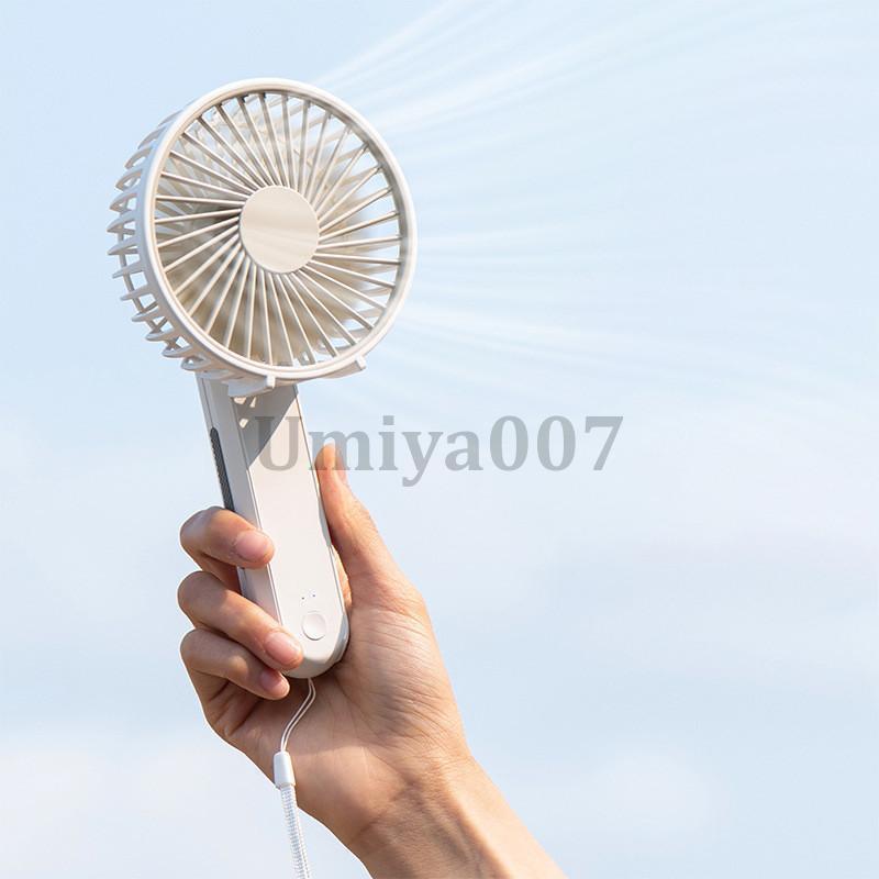 扇風機 小型 ハンディファン ミニ扇風機 首掛けファン 3段階風量調節 小型 手持ち  ネックファン 折りたたみ 静音 強風 熱中症 暑さ対策｜umiya007｜08