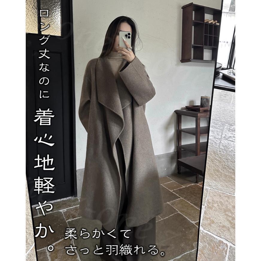 レディース チェスターコート ウールコート ロングコート 秋新作